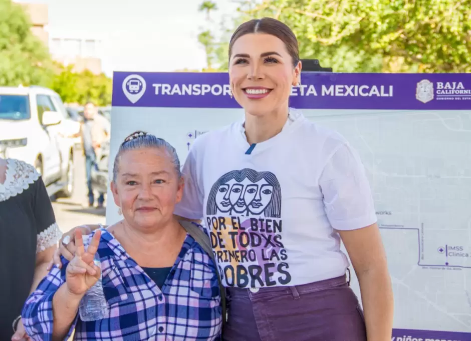 Rutas del Transporte Violeta para mujeres, nias y nios