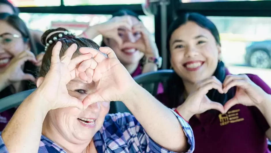 Rutas del Transporte Violeta para mujeres, nias y nios