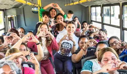 Rutas del Transporte Violeta para mujeres, nias y nios