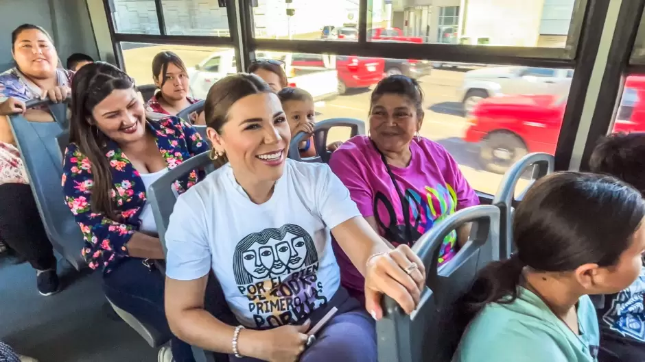 Rutas del Transporte Violeta para mujeres, nias y nios