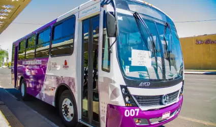 Rutas del Transporte Violeta para mujeres, nias y nios