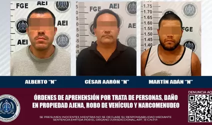 Detenidos por diversos delitos