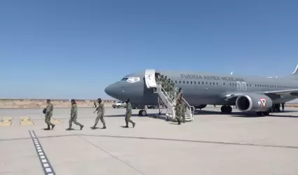 Arriba personal militar a Mexicali para fortalecer la estrategia de seguridad