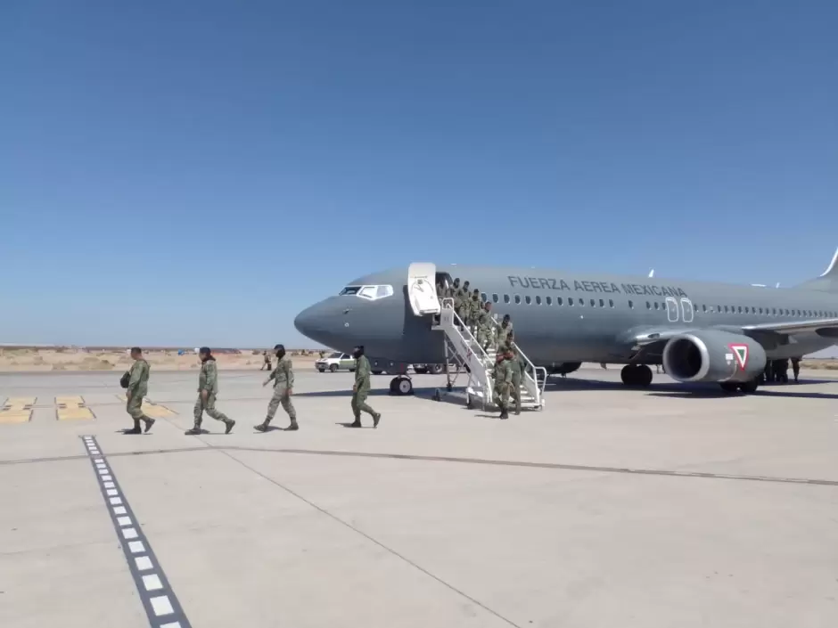 Arriba personal militar a Mexicali para fortalecer la estrategia de seguridad