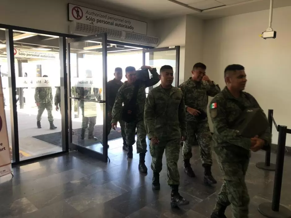 Arriba personal militar a Mexicali para fortalecer la estrategia de seguridad