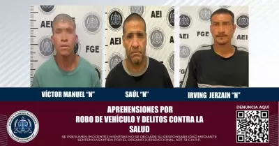 Detenidos por diversos delitos