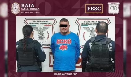 Detenido por violencia familiar