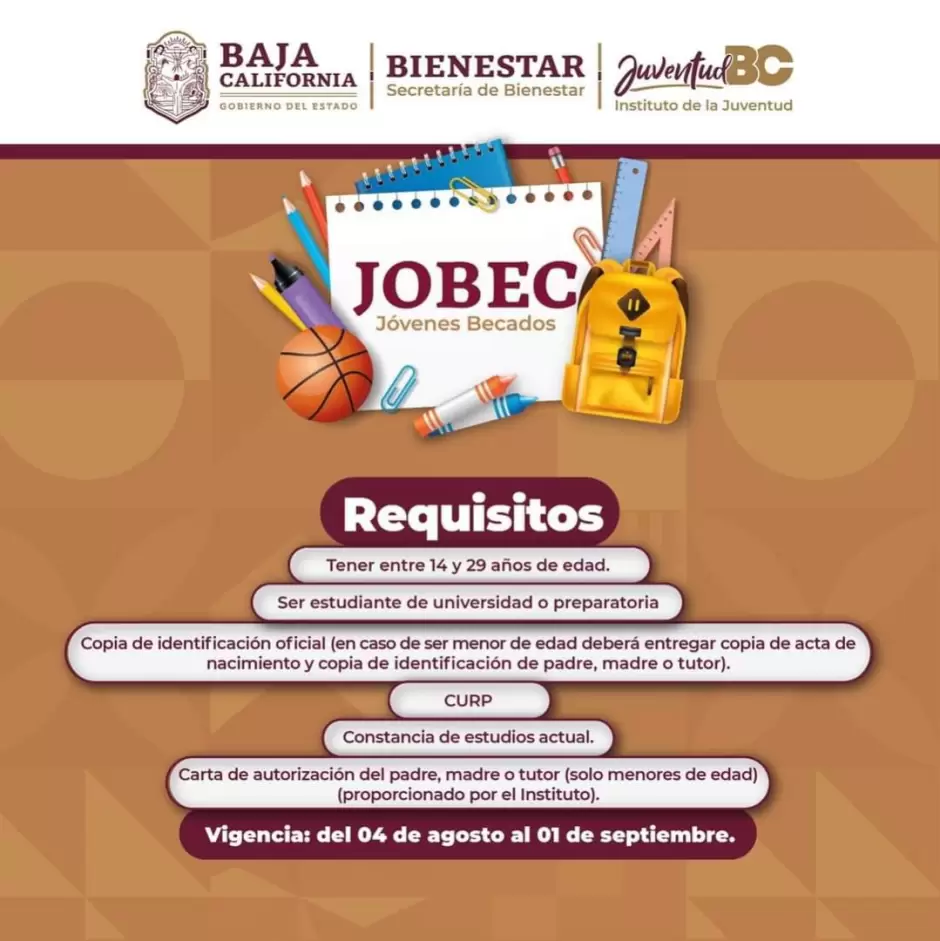 Convocatoria "Jvenes Becados JOBEC"