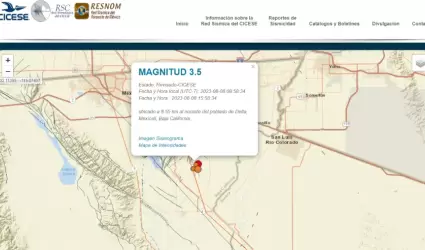 Sismo en Mexicali