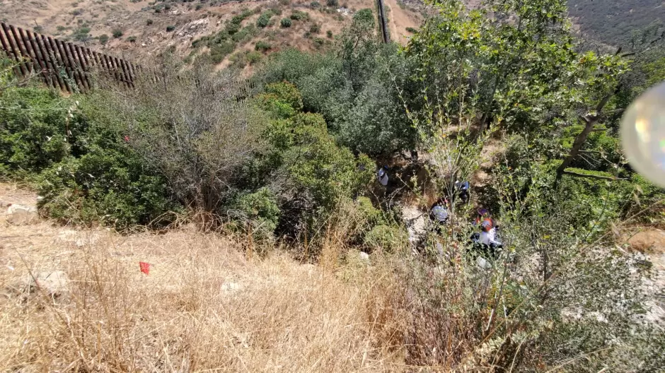 Hallazgo de 8 osamentas en terrenos aledaos a la carretera Tijuana - Tecate