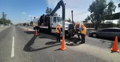 Atiende CESPM desazolve de las lneas sanitarias en villas de la repblica