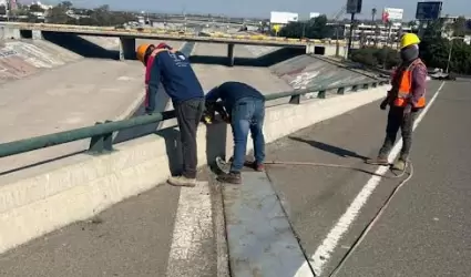 Gobierno de Tijuana realiza trabajos preliminares en puente el chaparral