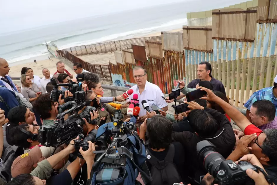 Marcelo Ebrard en Tijuana