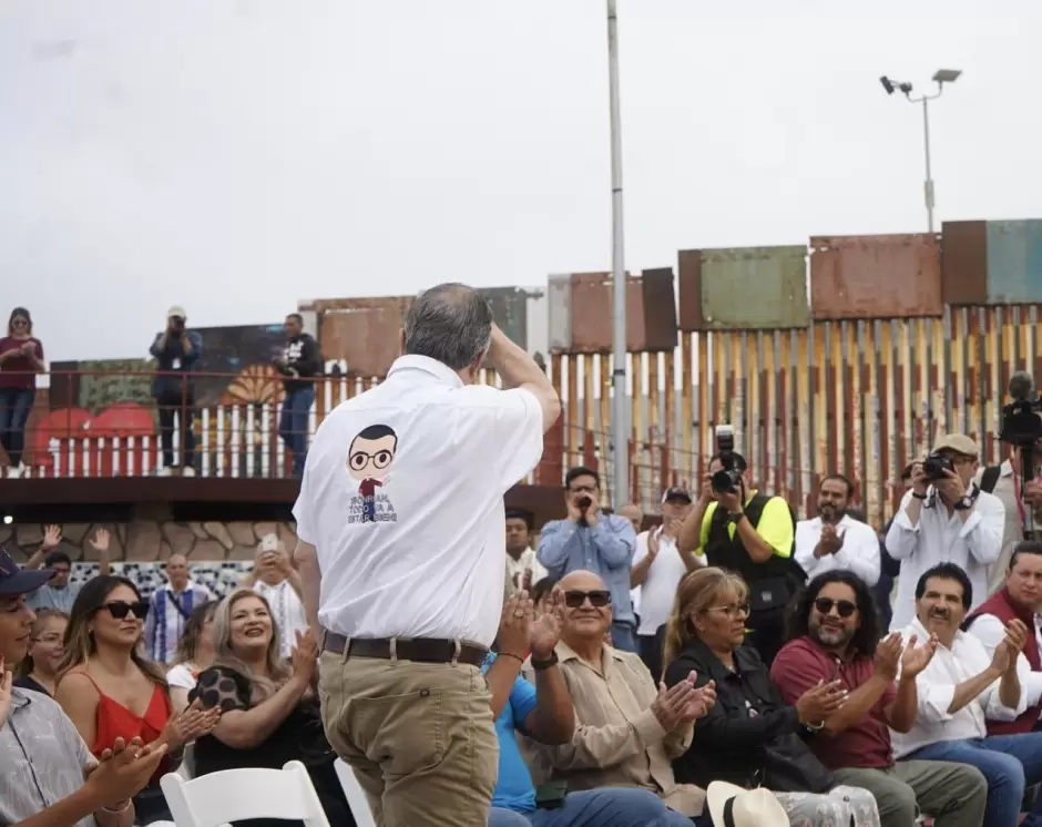 Marcelo Ebrard en Tijuana