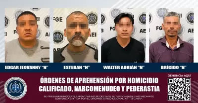 Captura de 4 fugitivos de la justicia