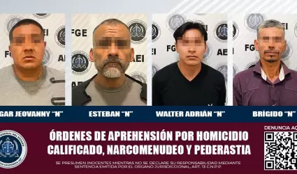 Captura de 4 fugitivos de la justicia