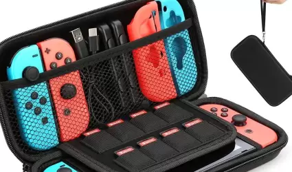 Funda para guardar todos los elementos del Nintendo Switch.