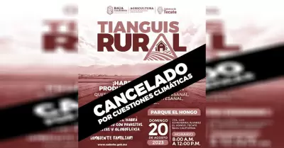 Pospone SADER BC tianguis rural en El Hongo por condiciones clim�ticas