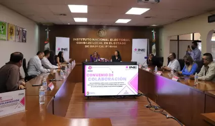 Firma INE BC Convenio de Colaboraci�n con el Instituto de la Mujer para el munic