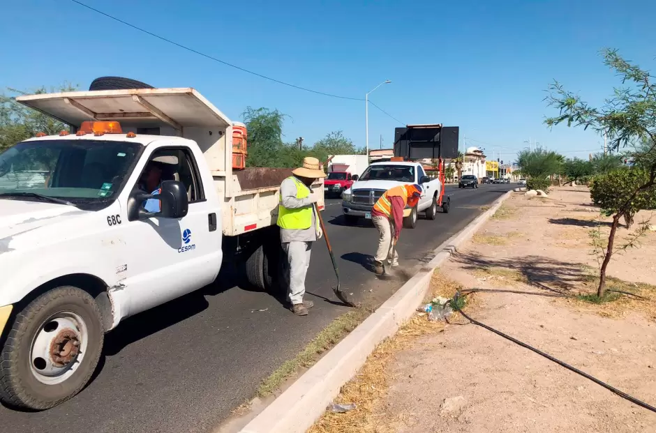 Labores de desazolve para prevenir el impacto de lluvias