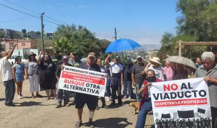 Manifestacin contra del viaducto elevado