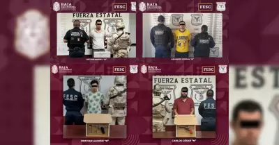 Detenidos con armas de fuego