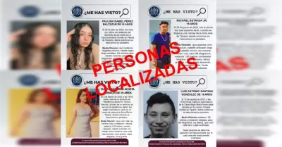 Localiza a 4 personas desaparecidas