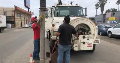 Trabajos en alcantarillado sanitario afectado por Hilary