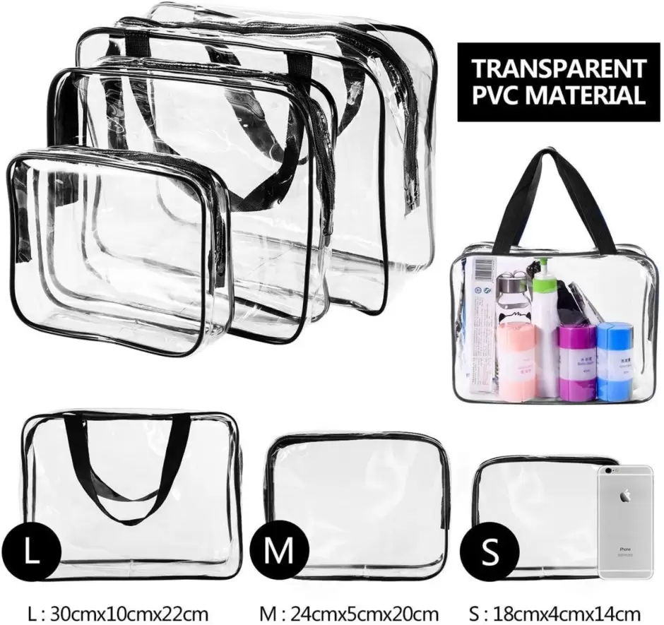 Bolso cosmtico transparente