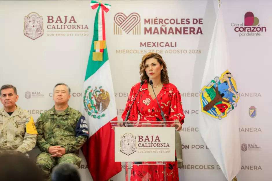 Destacan trabajo coordinado con fuerzas armadas ante paso de tormenta Hilary