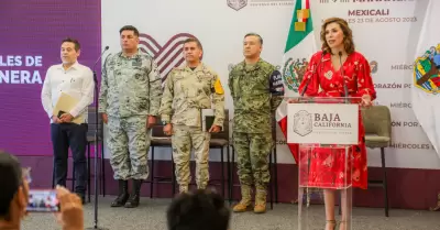 Destacan trabajo coordinado con fuerzas armadas ante paso de tormenta Hilary