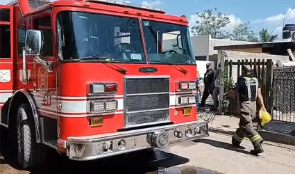 Incendio de vivienda en la colonia Las Villas