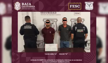 Hombres armados detenidos