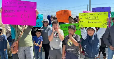 Protesta de migrantes