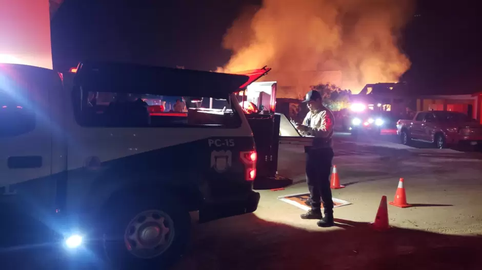 Incendio en casa hogar de Valle Redondo