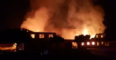 Incendio en casa hogar de Valle Redondo