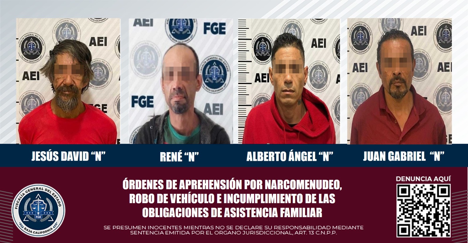 Son detenidos cuatro prófugos de la justicia mediante órdenes de ...