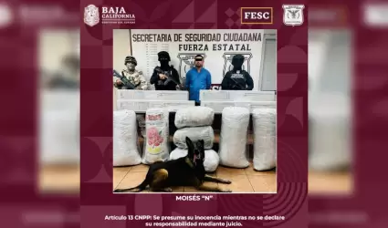 Hombre con armas y marihuana en Tecate