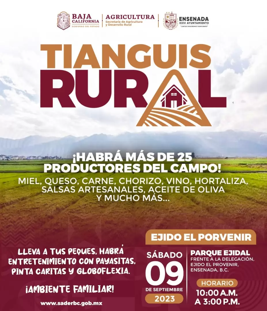 Tianguis rural en poblado El Porvenir