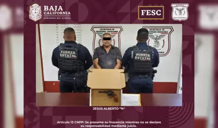 Detenido con arma