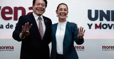 Mario delgado y Claudia Sheinbaum