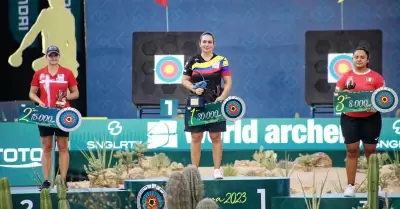 Premiacin en el Mundial de Tiro con Arco