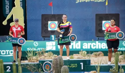 Premiacin en el Mundial de Tiro con Arco