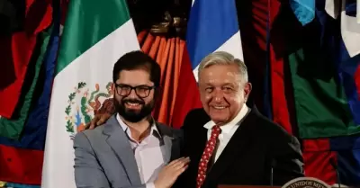 Gabriel Boric y Andrs Manuel Lpez Obrador