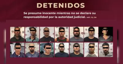 Hombres armados detenidos