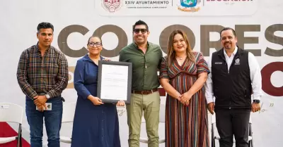 Obra en aulas escolares de Primaria Anexa a la Normal