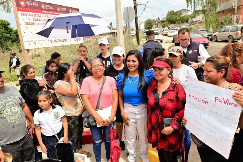 Inauguracin de calles prometidas en campaa