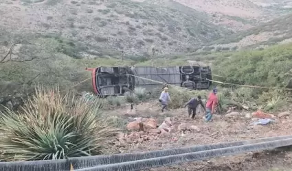 Accidente de autobs en San Luis Potos