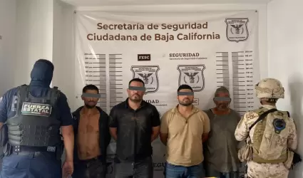 6 personas en posesin de drogas, armas y vehculos