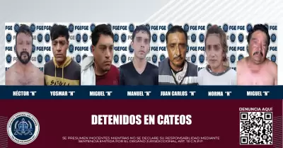 Detenidos en Cateos